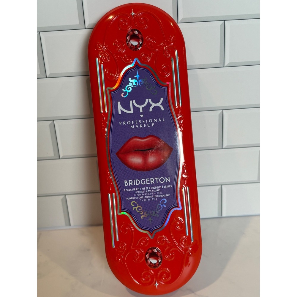 NYX Bridgerton 2 Piece‎ Lip Kit Rogue Romance Flirt Alert Gloss & Liner NEW